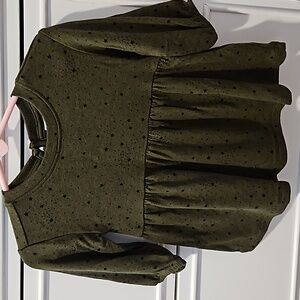 Casual Green Dress with Stars